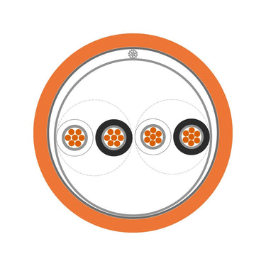 ÖLFLEX® FIRE 6387 OS 3 x 2 x 2.5 WH/BK